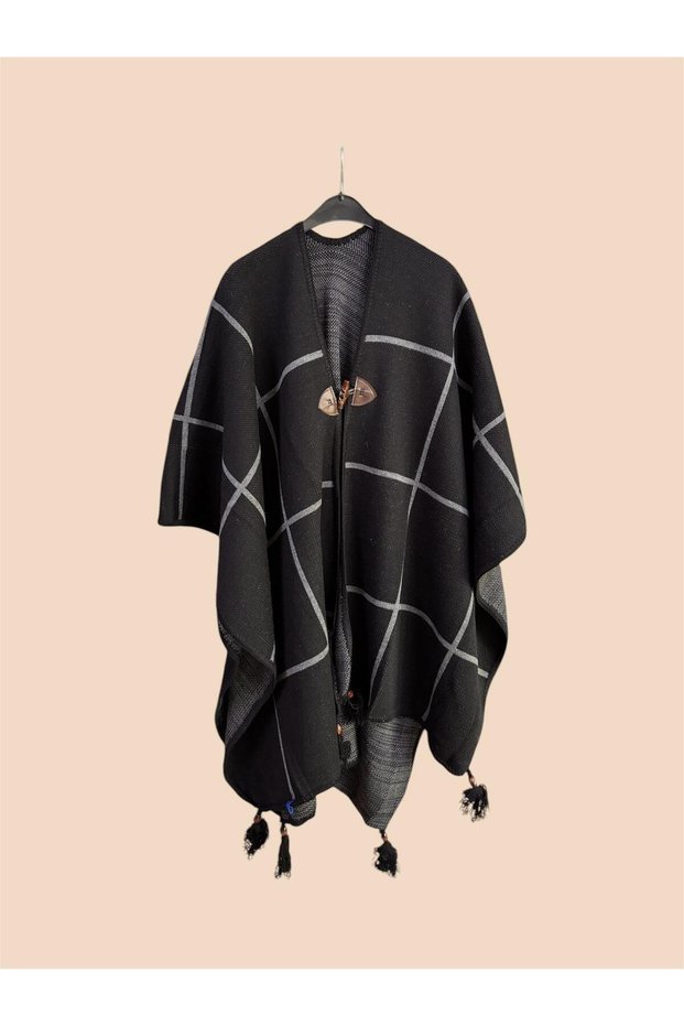 Knitwear Steel Knit Thick Mother Shoulder Scarf Shawl Poncho