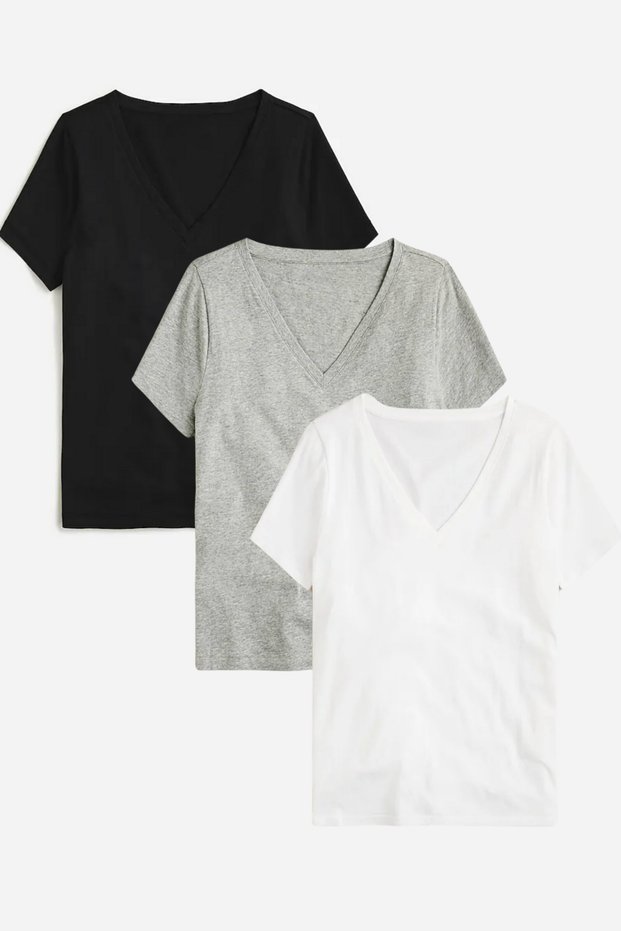 Women's V-Neck Regular Tshirt Spr24Tsk45-3