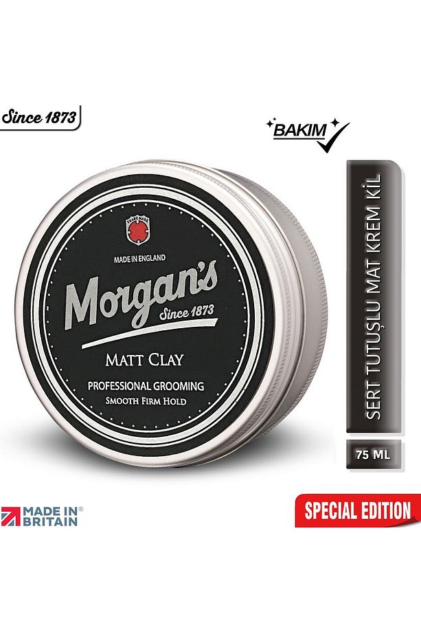 Morgan's Matt Clay Smooth Firm Hold - Güçlü Tutuş Sağlayan Şekillendirici Kil 75 ml - 4