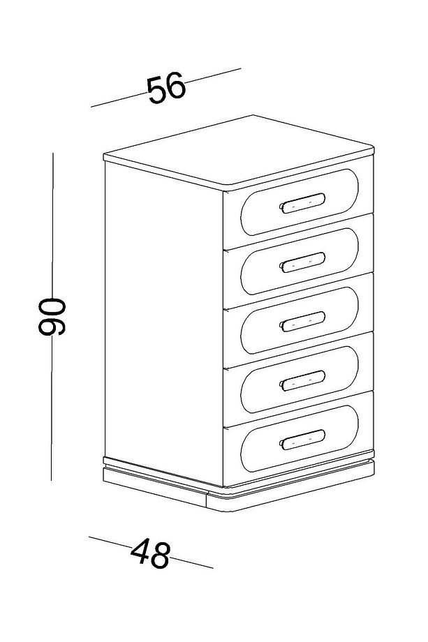 Mosso Yüksek Şifonyer - 4