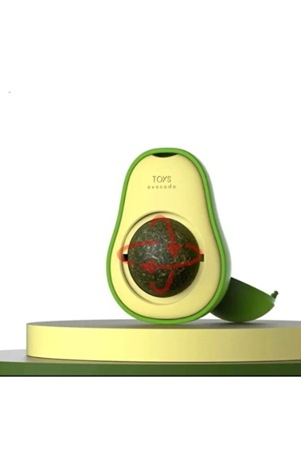 Cute Sticky Cat Grass Avocado Catnip 360 Degree Rotating Catnip Toy - 3