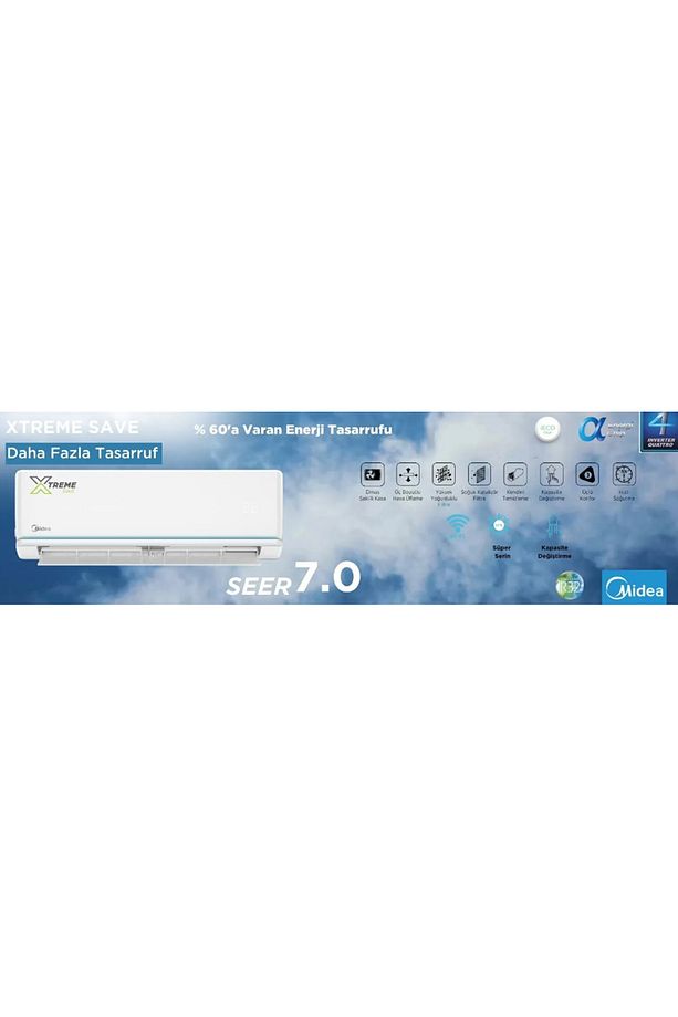 2025 Model Xtreme Save A Duvar Tipi 12.000 Btu Inv. Klima Wi-fi (MONTAJ DAHİL) - 4