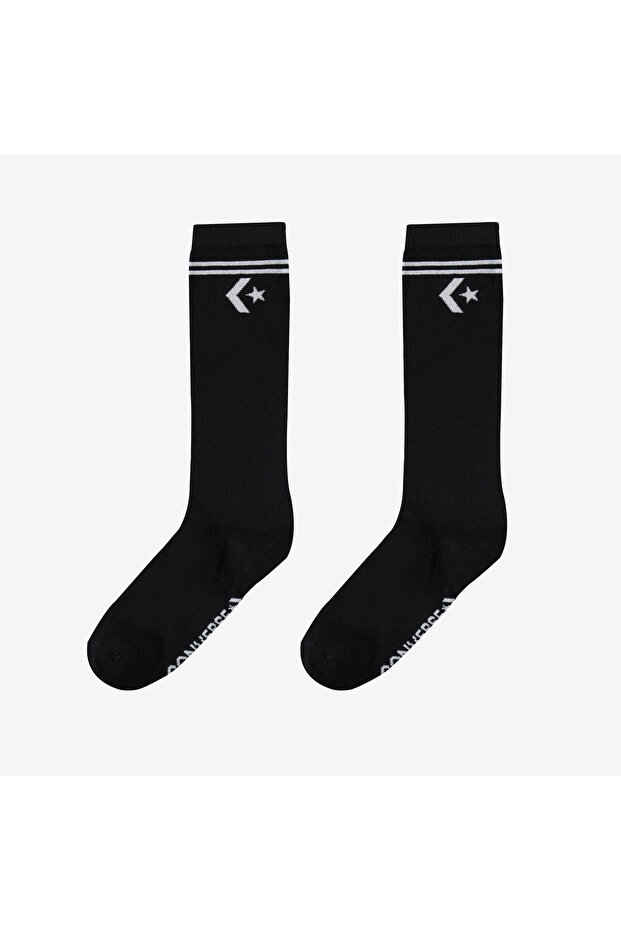 Star Chevron Unisex 2'li Siyah Çorap - 1