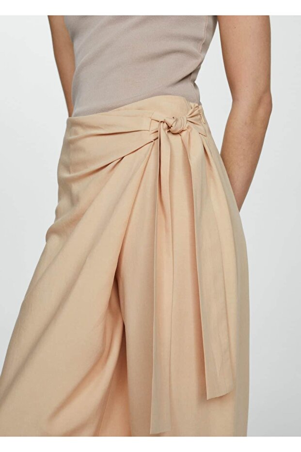 Lyocell-Hose mit Knotendetail - 5