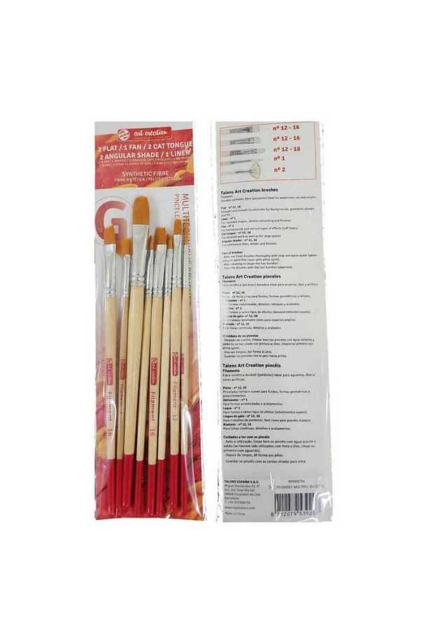 Art Creation Multi Teknik Fırça Seti 8'li Set - G / Rt9099007m - 1