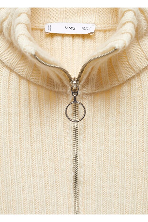 Fermuarlı kısa hırka - 6