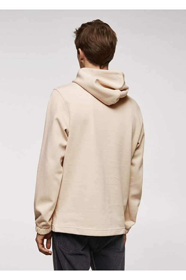 Kapüşonlu pamuklu sweatshirt - 4