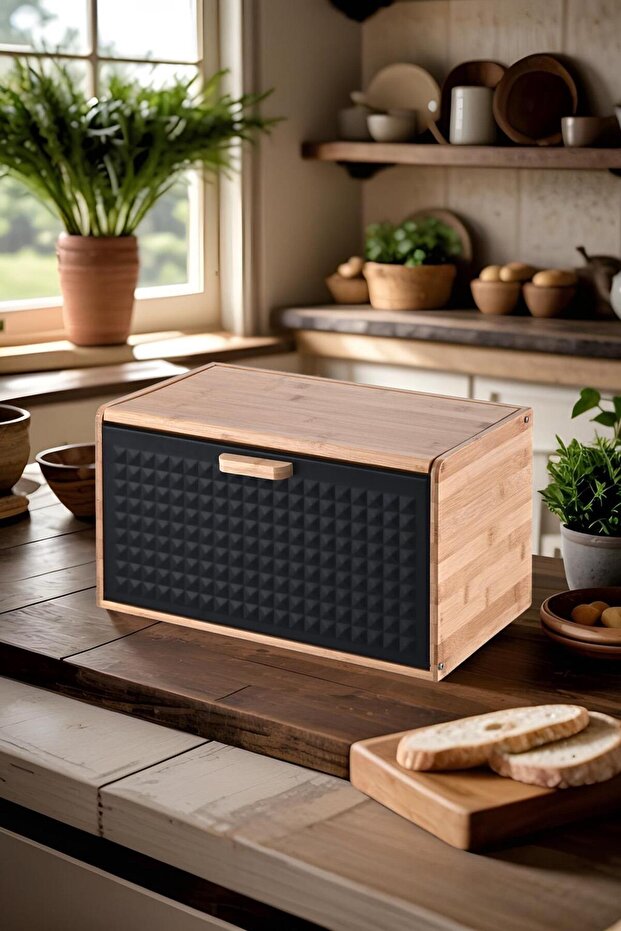 Fabio Bambu Ekmek Dolabı - 6