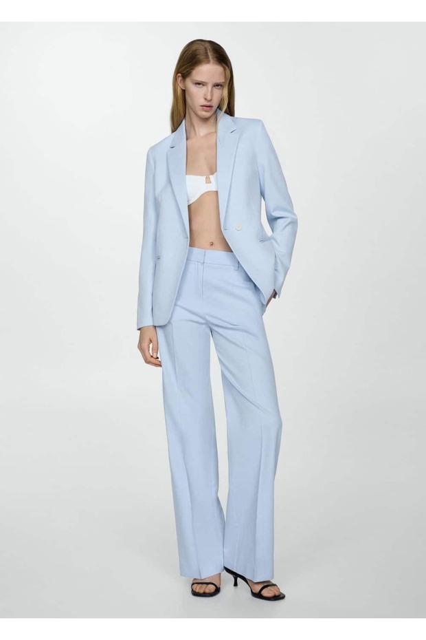 Pantaloni din material lyocell - 2