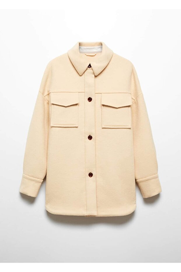 Uzun Yün Gömlek Ceket - 3