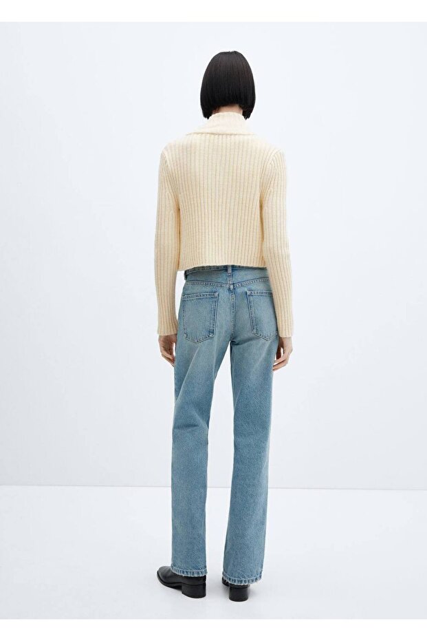 Fermuarlı kısa hırka - 4