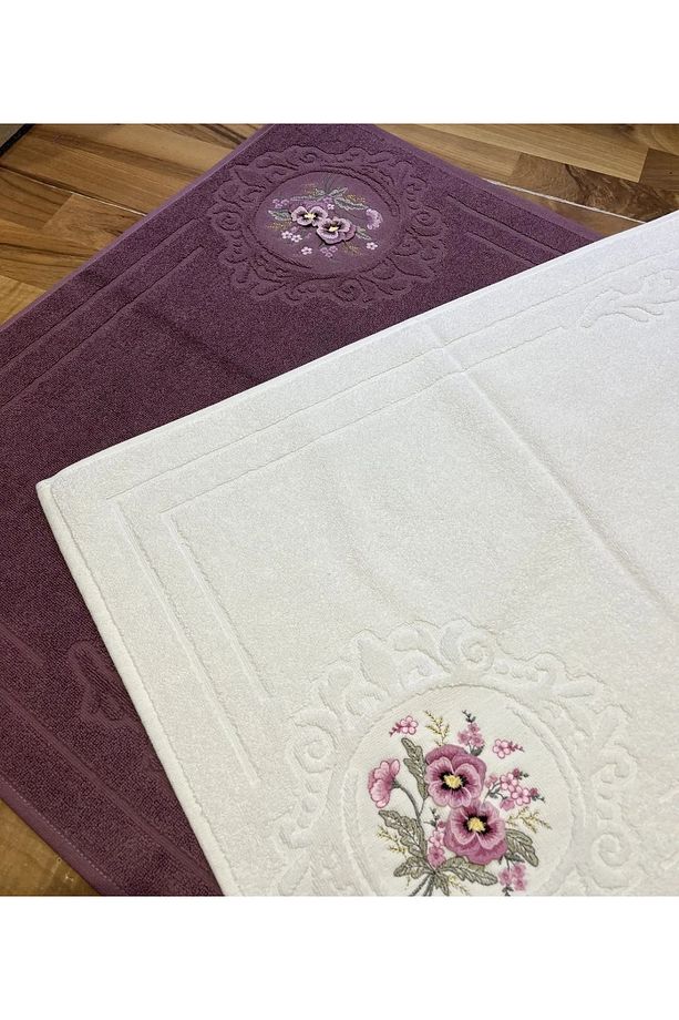 3D Nakışlı 50x70 Verda 6lı Ayak Havlu Seti - 7
