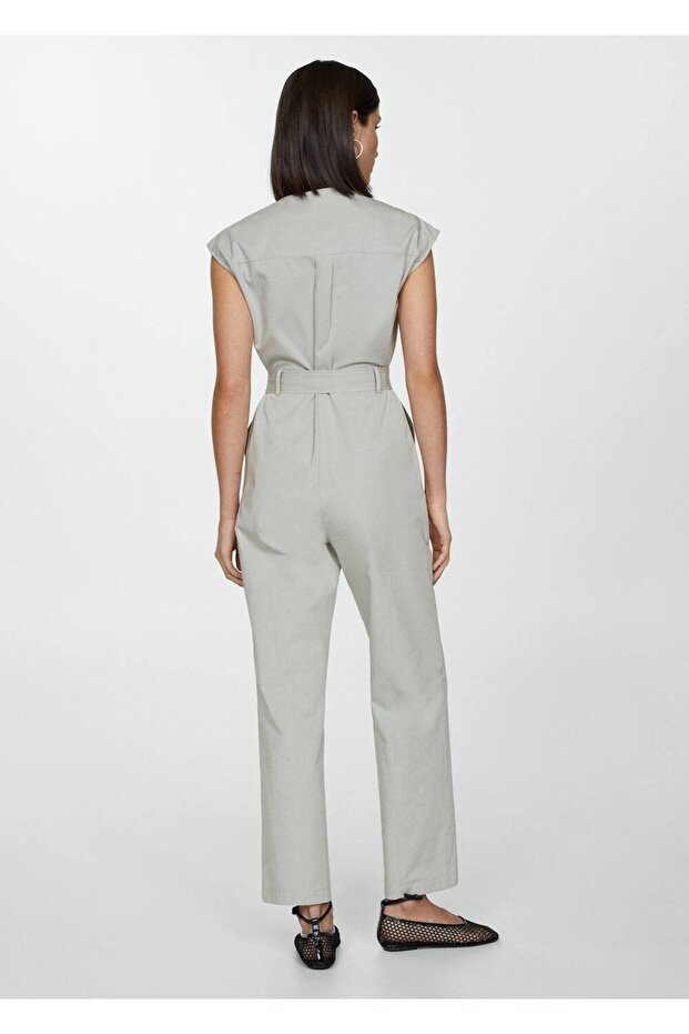 Overall aus 100 % Baumwolle mit Krawattendetails - 4