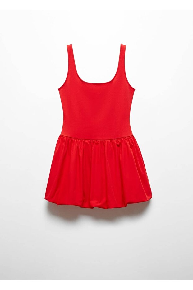 Kombine evaze elbise - 3