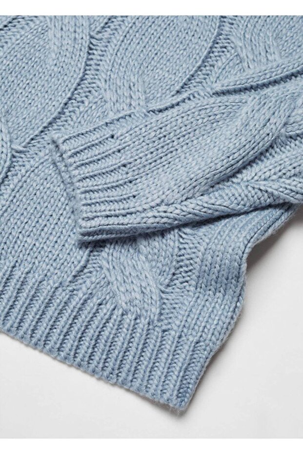 Boğazlı örgü kazak - 7