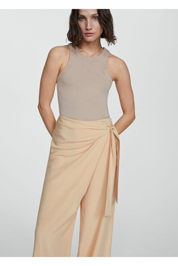 Lyocell-Hose mit Knotendetail - 7