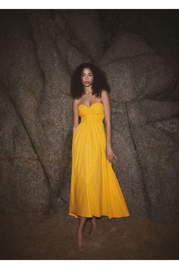 Flared korse elbise - 5