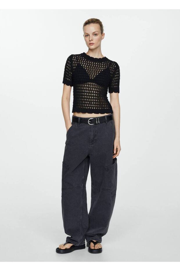 Ajur Detaylı Triko Kazak - 2