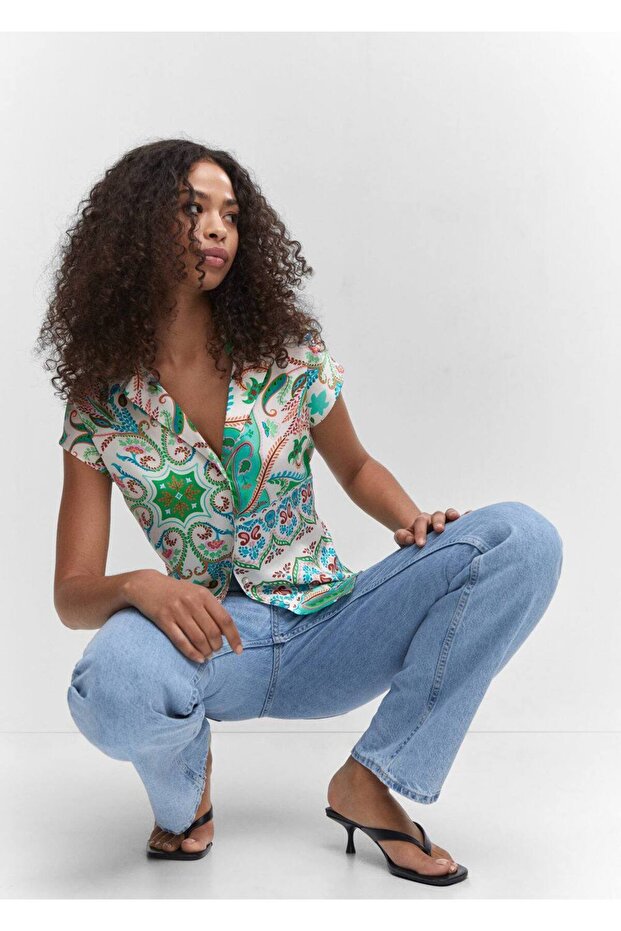 Gemustertes Satinhemd - 6