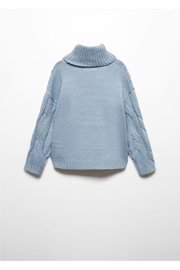 Boğazlı örgü kazak - 4