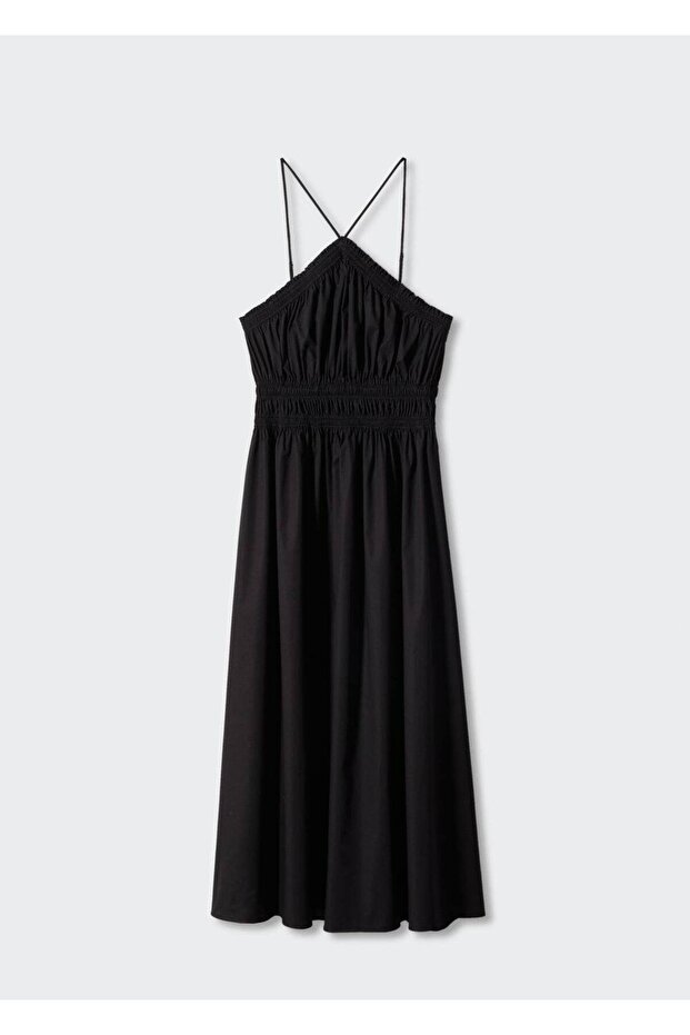 Büzgülü Halter Elbise - 3