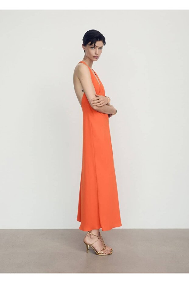 Sırtı anvelop kesim elbise - 7