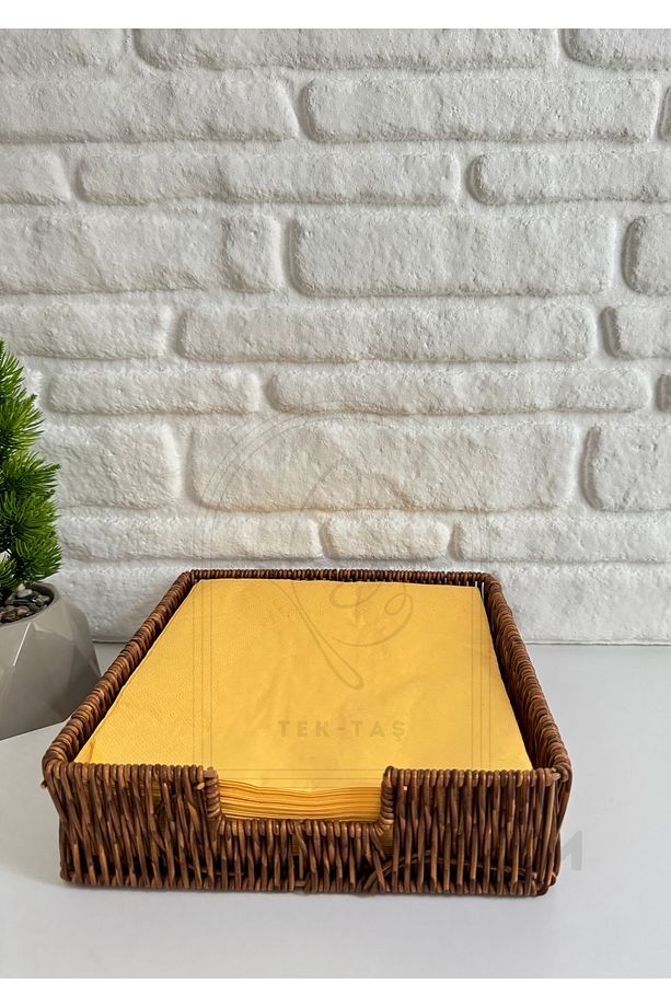 Hasır Rattan Peçetelik / Saklama Kutusu - 7