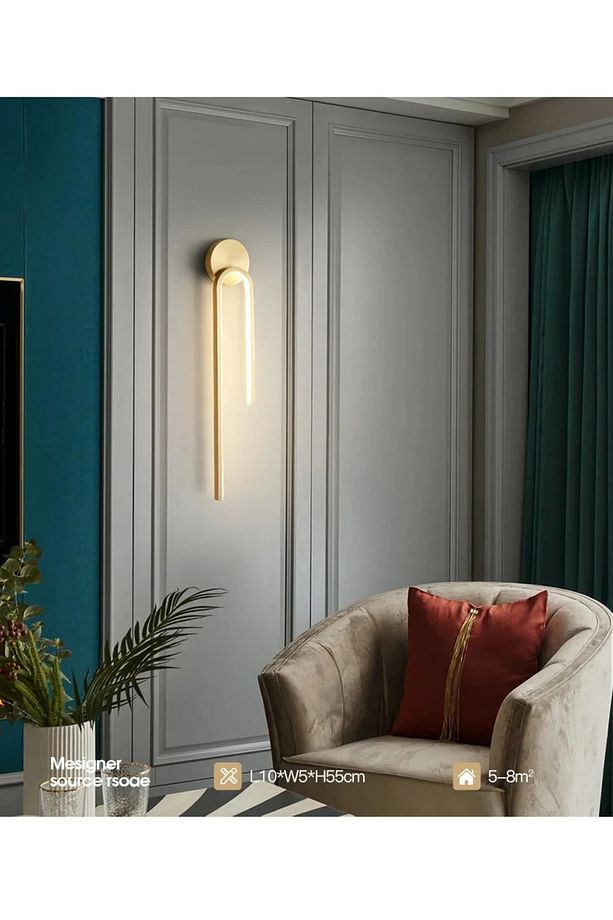 Baston Duvar Modern Led Aplik Oturma Oda Yatak Oda Aydınlatma Aplik 3 Renk Ledli - 2