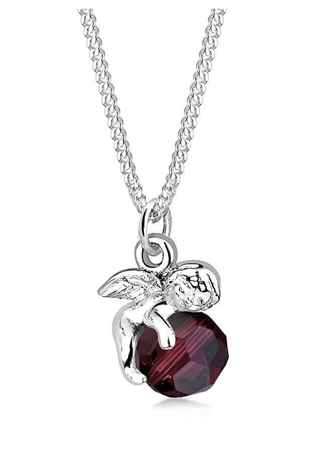 Dámský náhrdelník s přívěskem Anděl s krystalem ze sterlingového stříbra 925 - 1