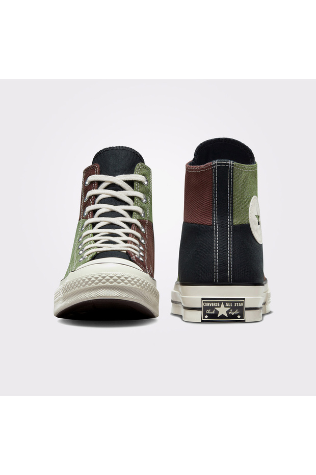 Chuck 70 Crafted Patchwork Unisex Siyah Sneaker - 3