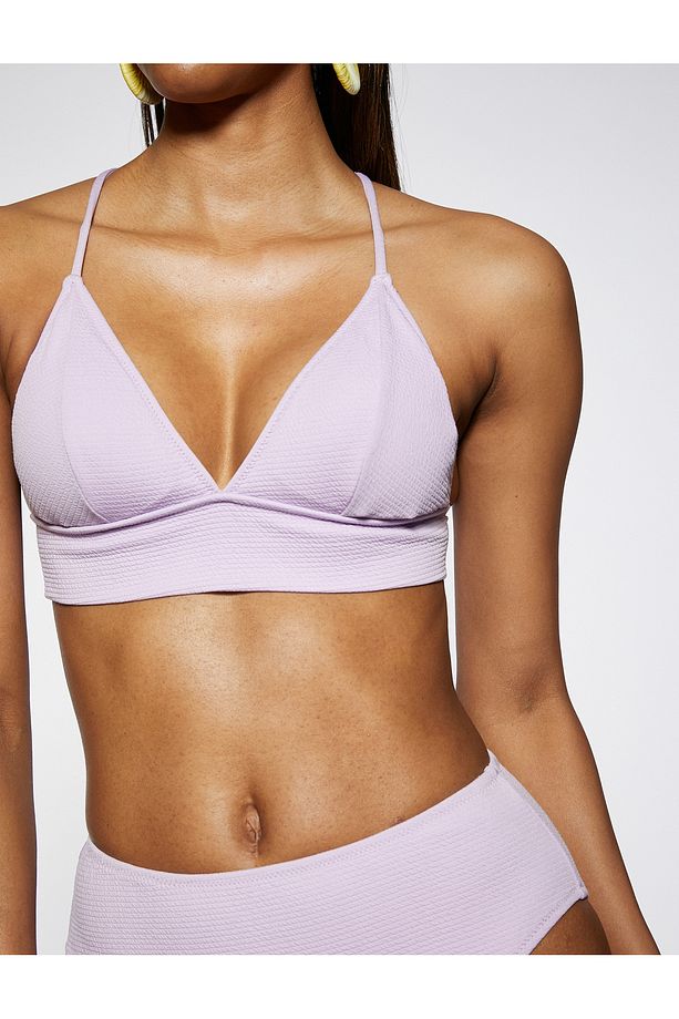Bikini Üstü Bralet Çapraz Askılı Kaplı - 5