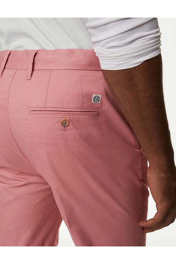 Regular Fit Hafif Dokulu Chino Pantolon - 3