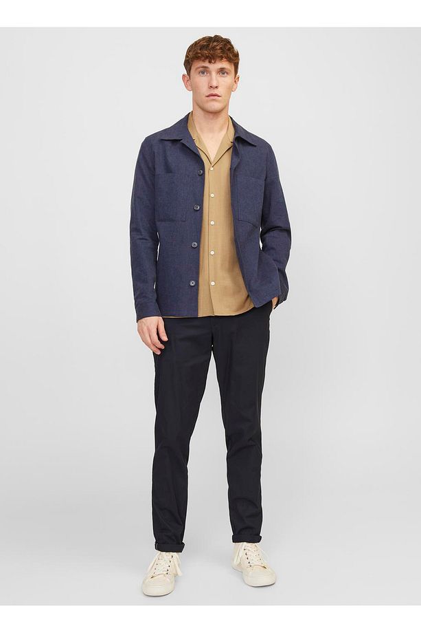 Normal Bel Normal Paça Lacivert Erkek Pantolon JPSTACE JJSUMMER CHINO - 1