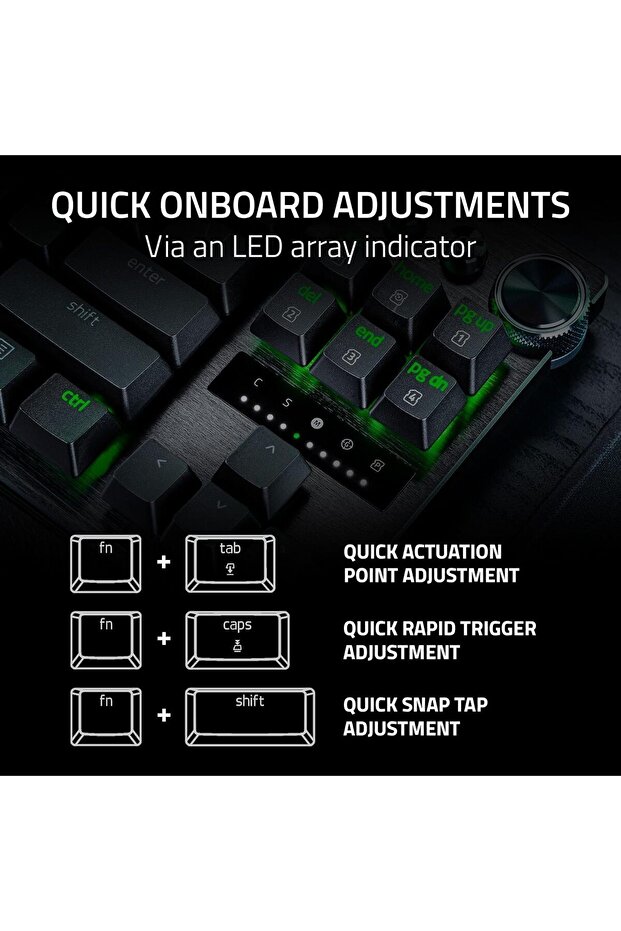 Huntsman V3 Pro Siyah RGB TKL Analog Optical Switch Kablolu Oyuncu Klavyesi RZ03-04980100-R3M1 - 5