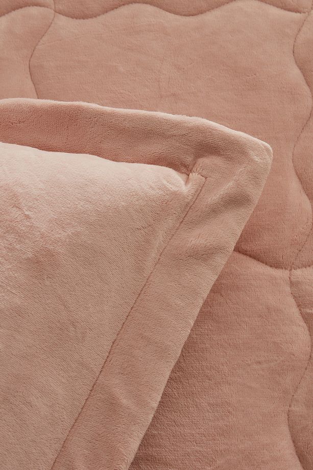 Flufy Tek Kişilik Soft Dream Comfort Set Pudra - 6