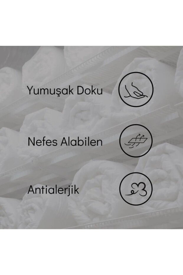 Elyaf Yorgan Nano Silikon Mikrofiber Antialerjik Çift Kişilik Yorgan 195x215 Cm - 3