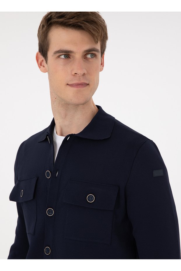 U.S. Polo Assn. Navy Blue Men's Cardigan G081Sz0Th.000.1955350