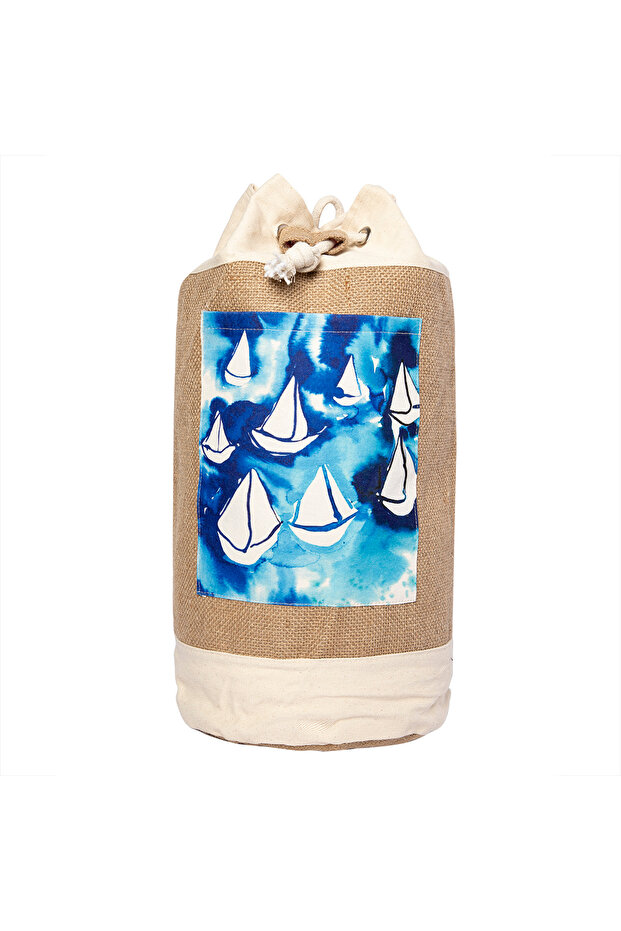 Sailboats Jute Bag