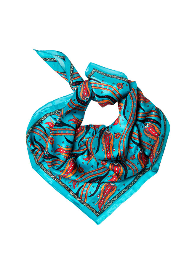 وشاح حريري بنقشة زهرة التوليب - 2