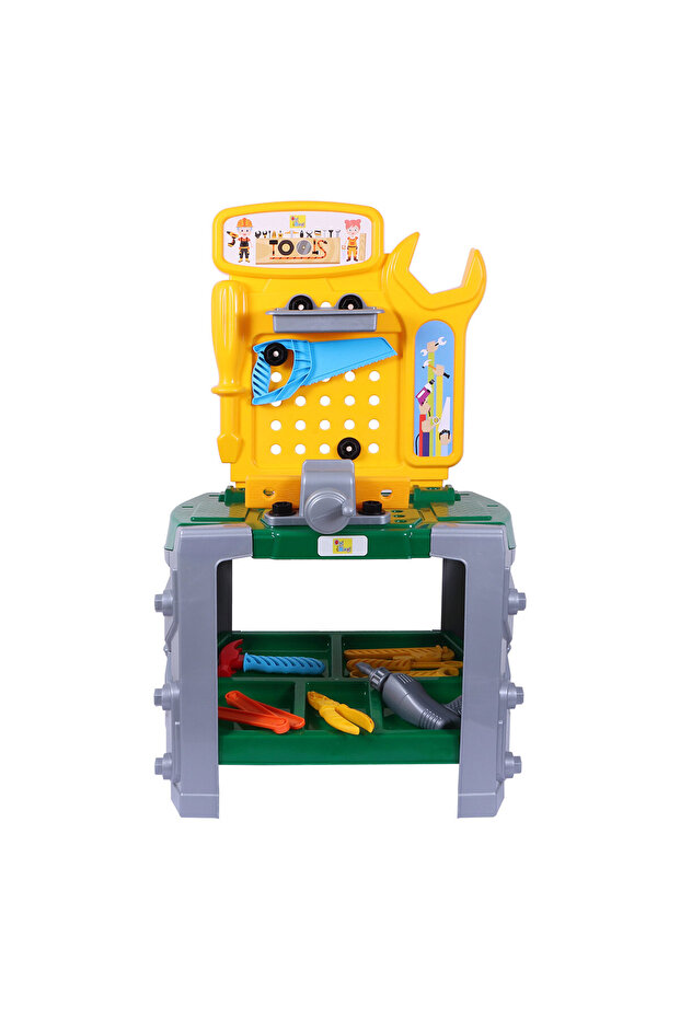 Ogi Mogi Kids Tool Bench, 33 Pieces Construction Workbench with Electric Drill