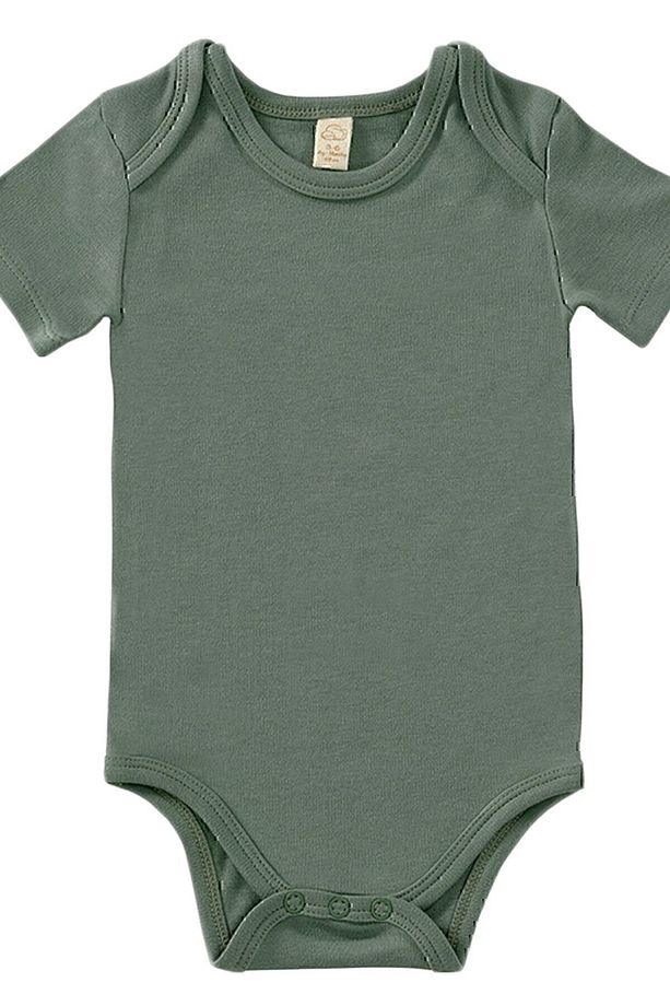 Unisex 4 Parça Kısa Kollu Bebek Bodysuit Seti - Softly Clouds - 4