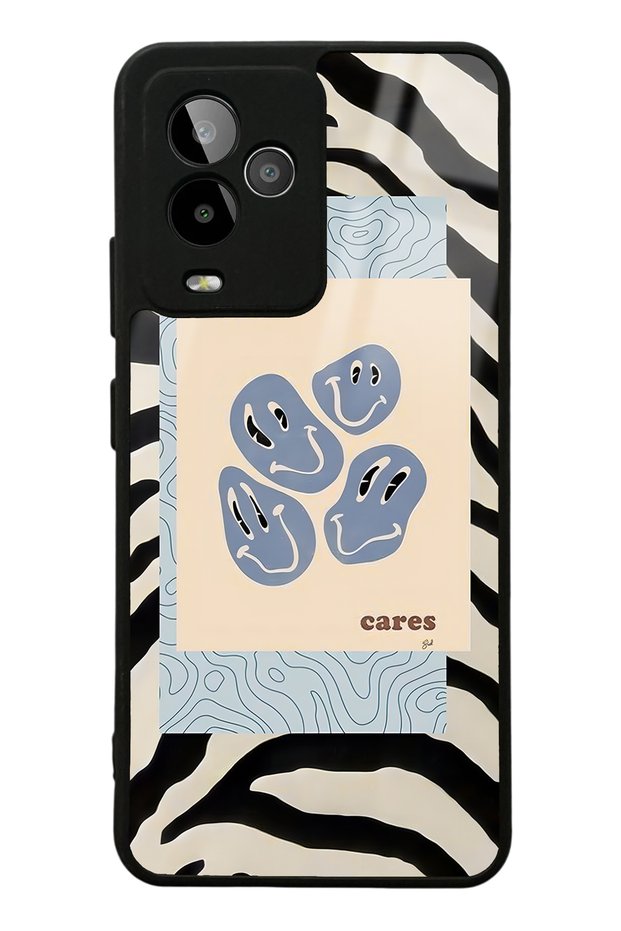 Gm 24 Pro Zebra Emoji Design Glossy Phone Case