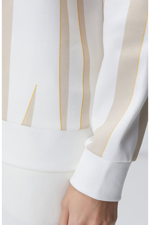 Vizon Kırık Beyaz Sweatshirt - 6