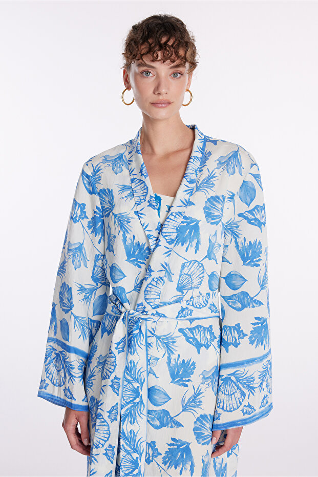 Desenli Kimono - 3