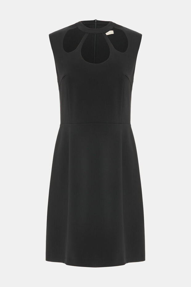 SİYAH MİNİ DEKOLTELİ ELBİSE - 1