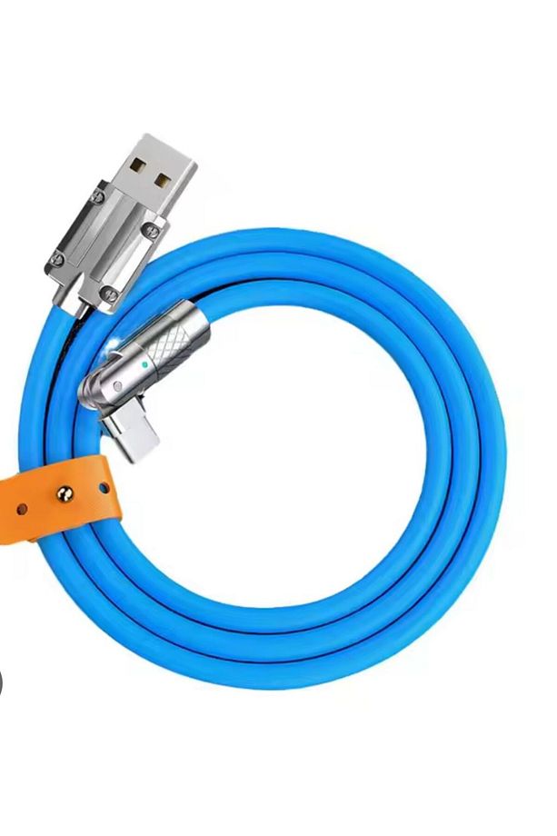 120W 6A Oynar Başlıklı  Kırılmaya Karşı Dayanıklı Şarj ve Data Kablosu - 2