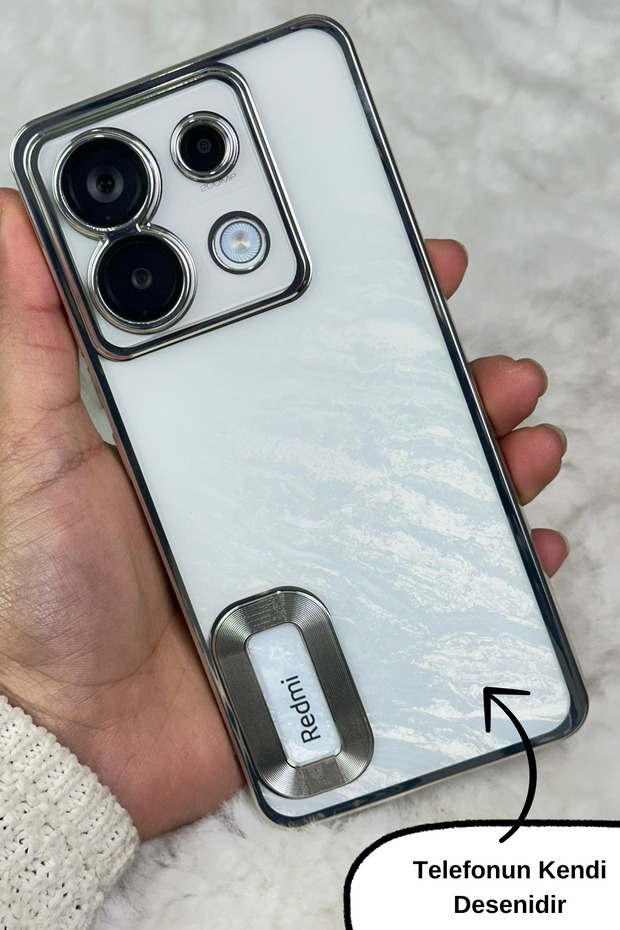 Redmi Note 13 Pro 5g (في الخارج) متوافق مع الكاميرا وحواف شفافة ملونة على الظهر