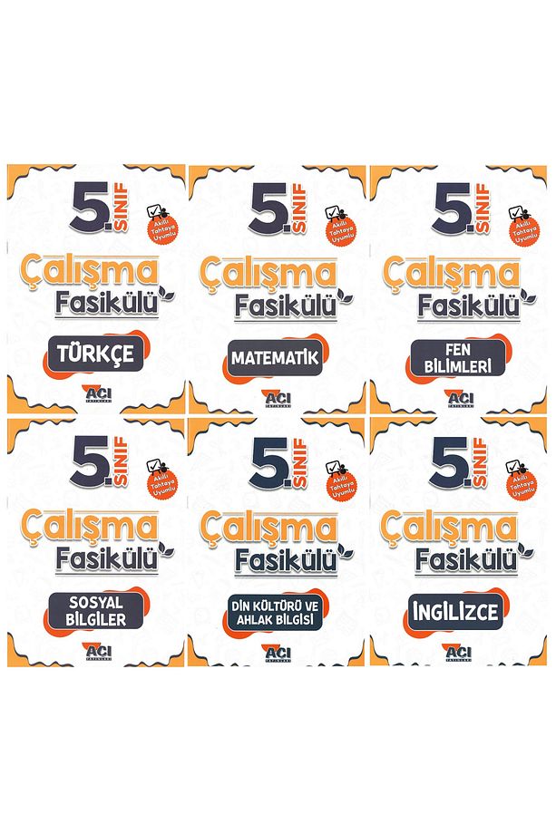 Açı 5.Sınıf Tüm Dersler Çalışma Fasikülü Seti(Yaprak Test)-2024 - 3