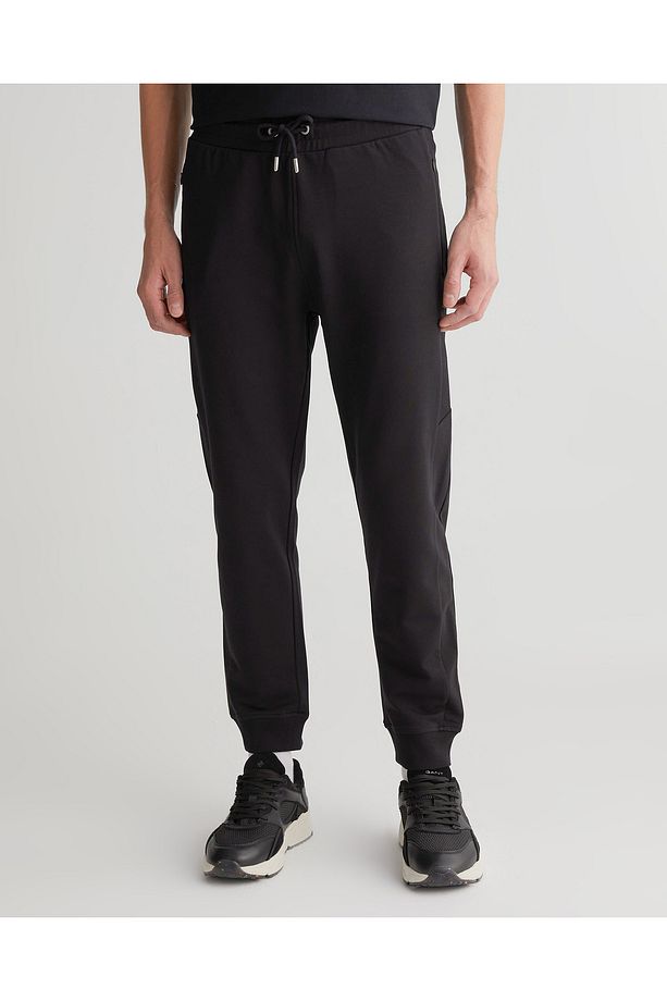 Erkek Siyah Regular Fit Eşofman Altı - 3