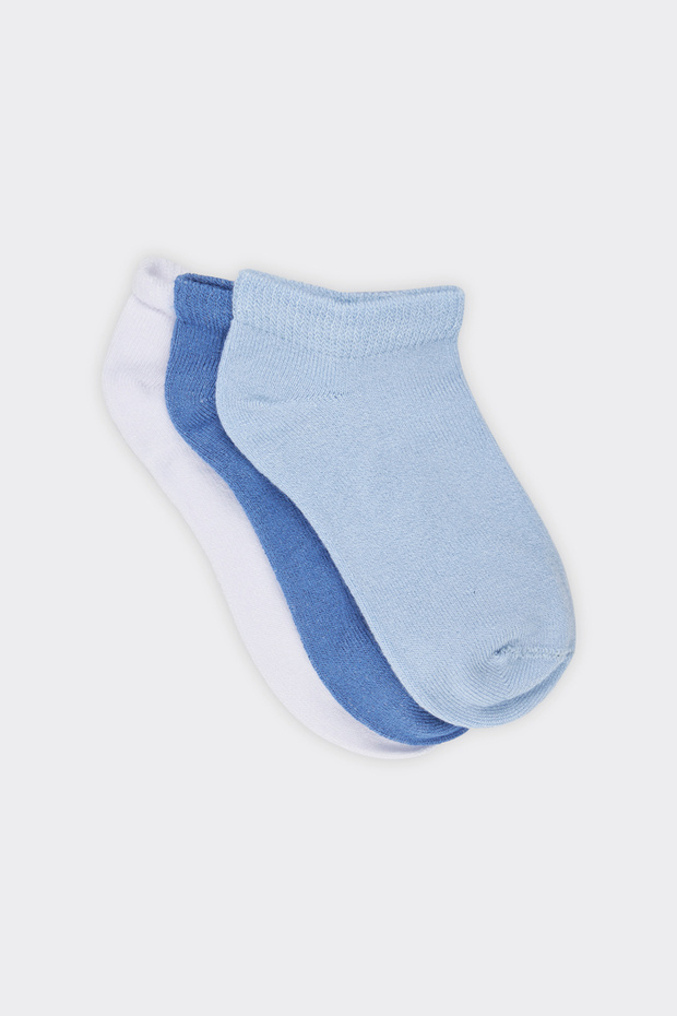 Erkek Çocuk Basic Renkli Patik Çorap Set - 3